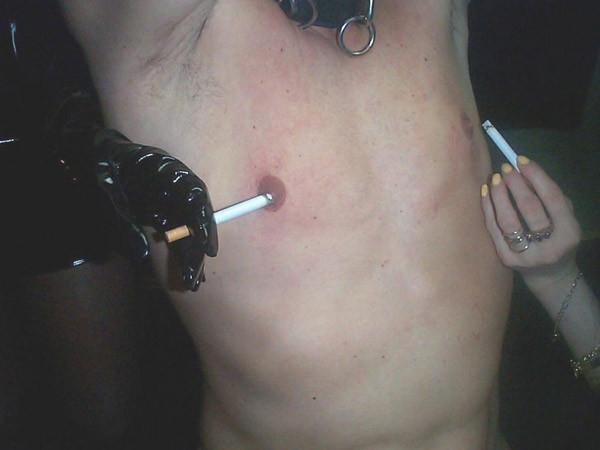 15P Two femdoms tag team hapless male submissive