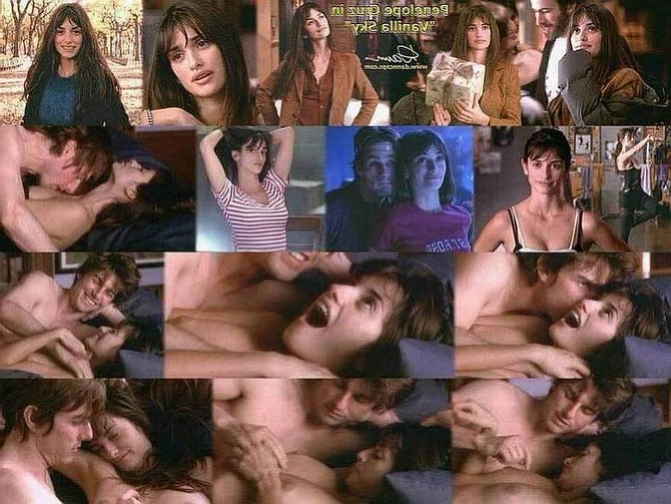 15P Penelope Cruz shows her brown boobs on the beach