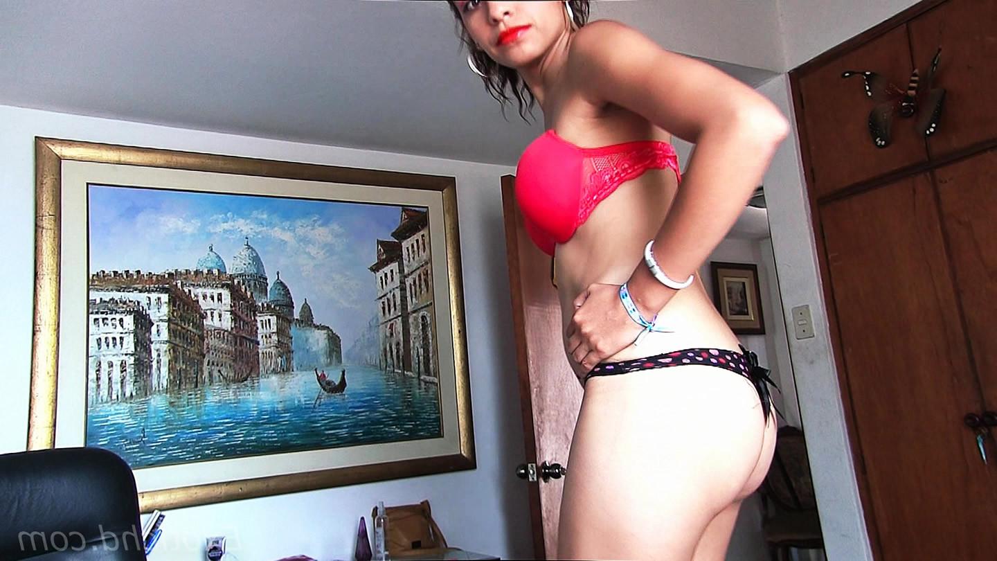 15P Exotic Latina teen Solange teasing in her sexy panties
