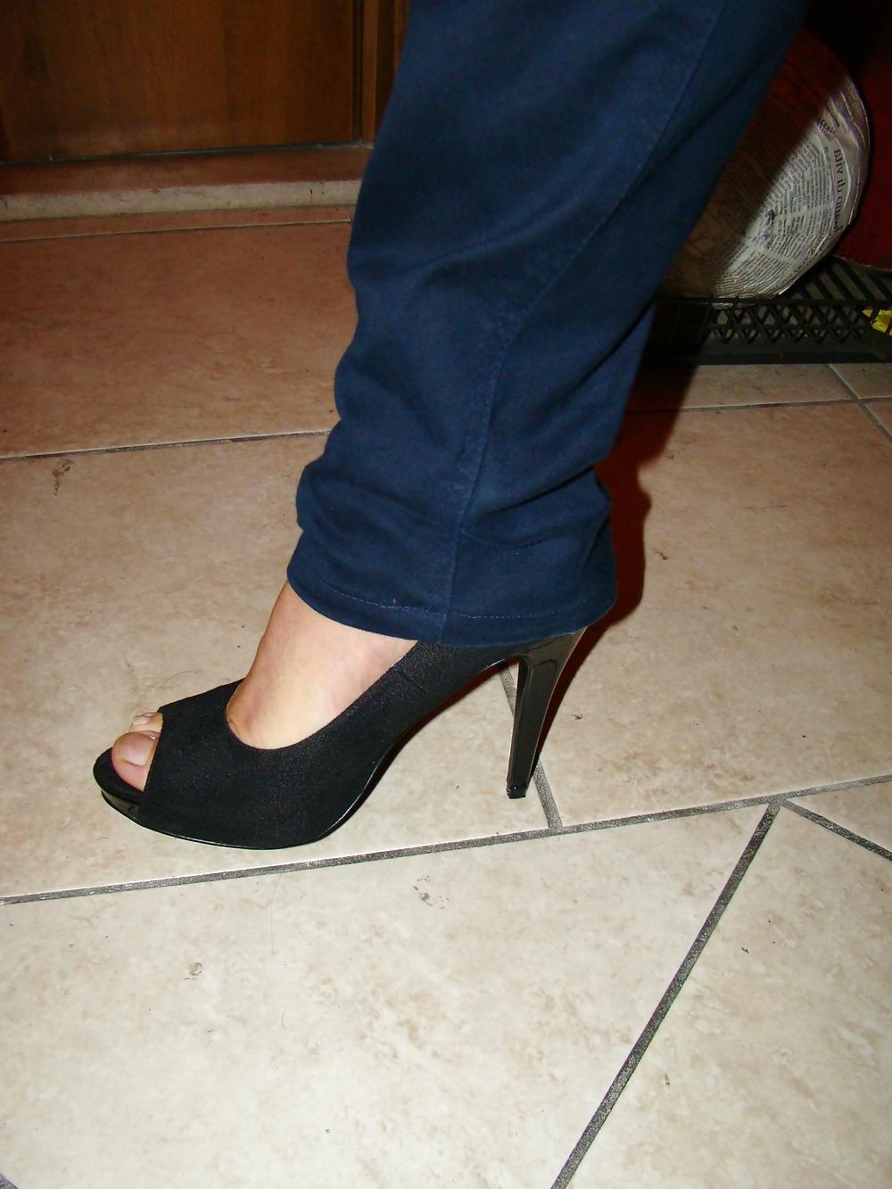 6P Peep toes senza smalto