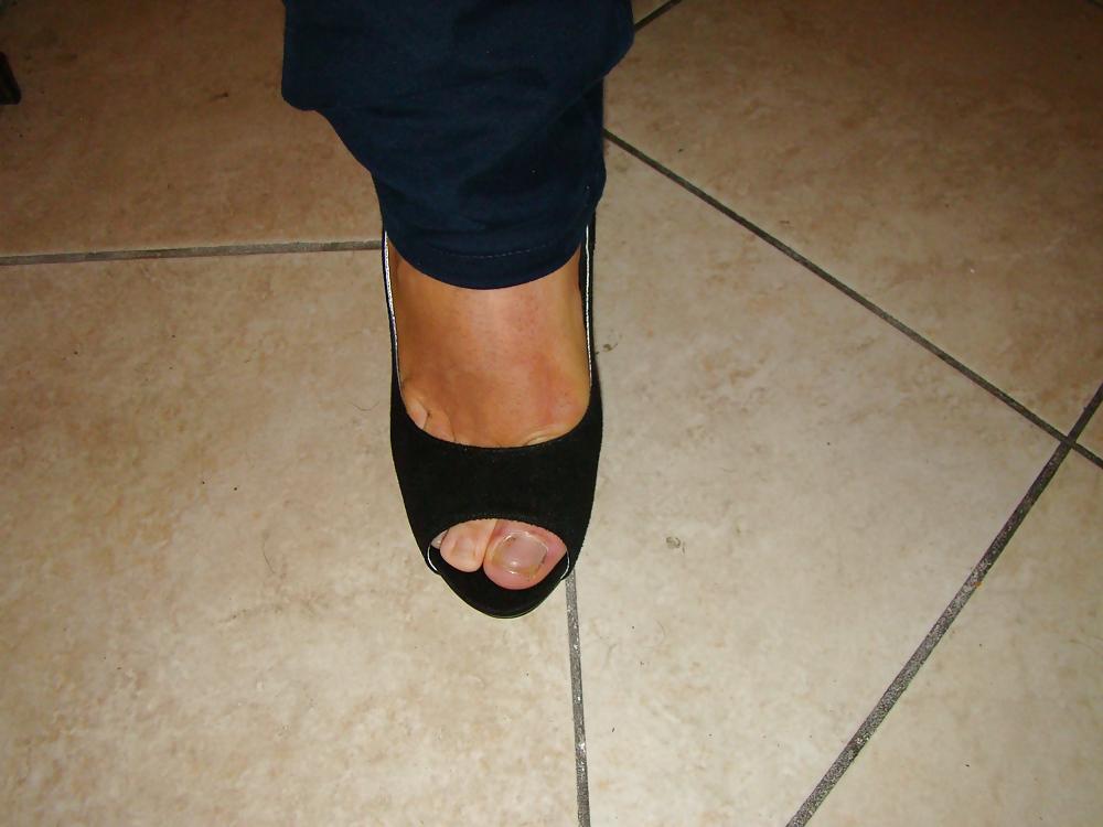 6P Peep toes senza smalto