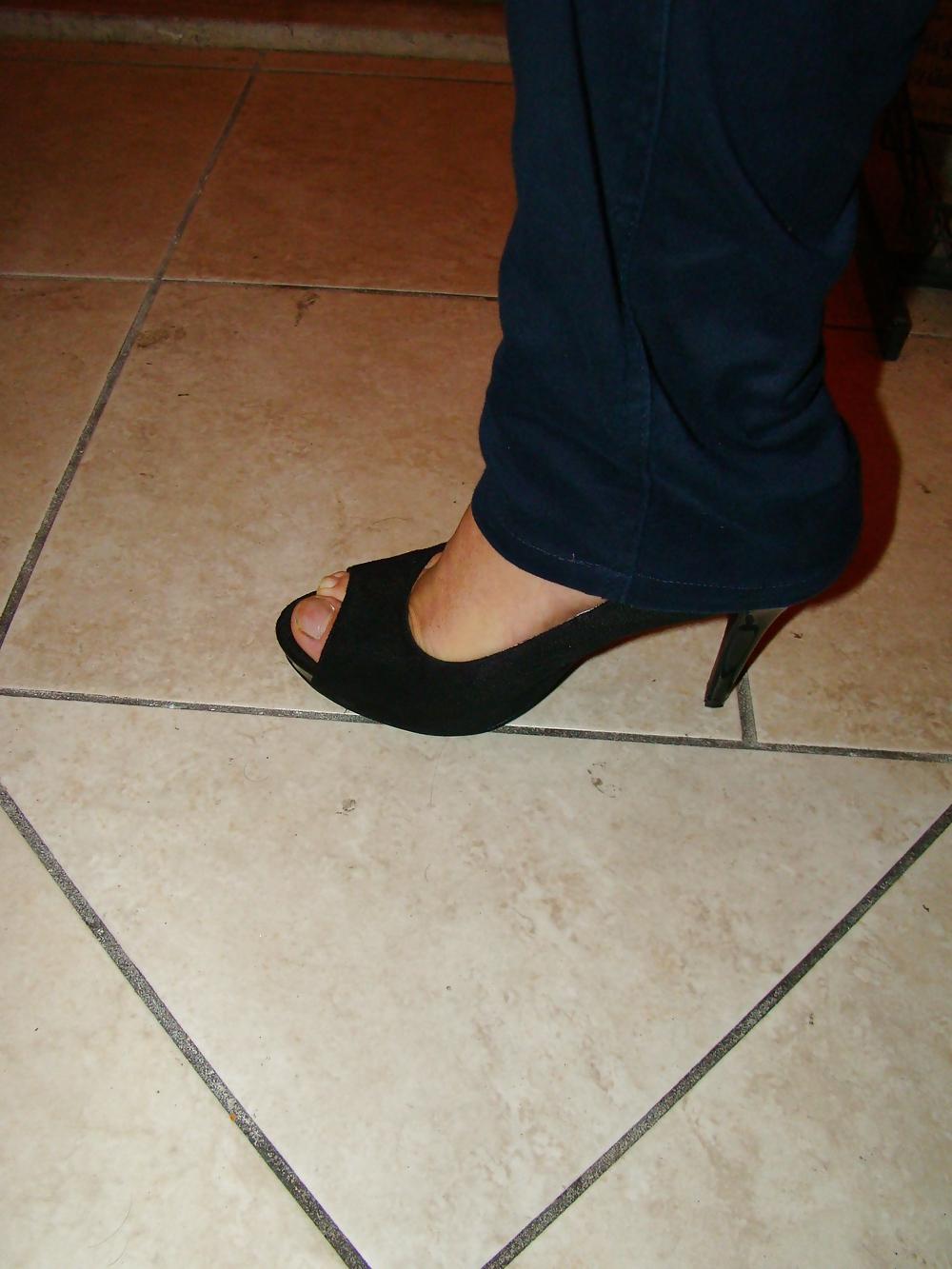 6P Peep toes senza smalto