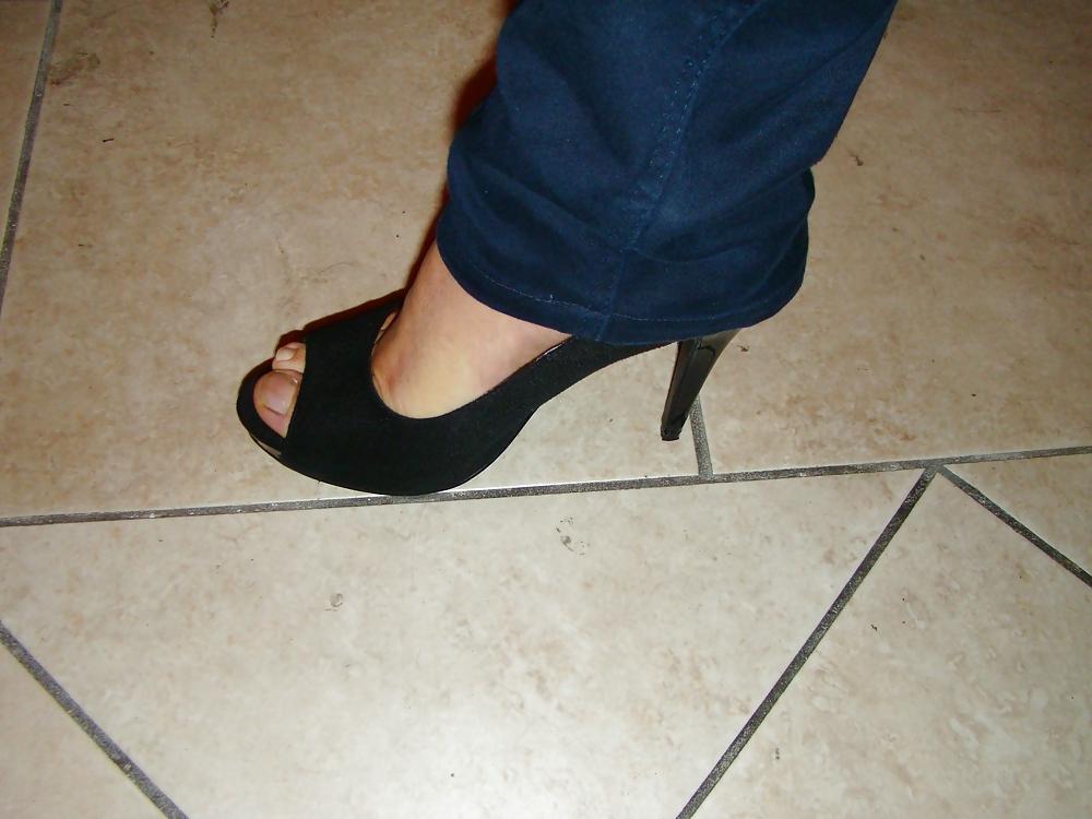 6P Peep toes senza smalto