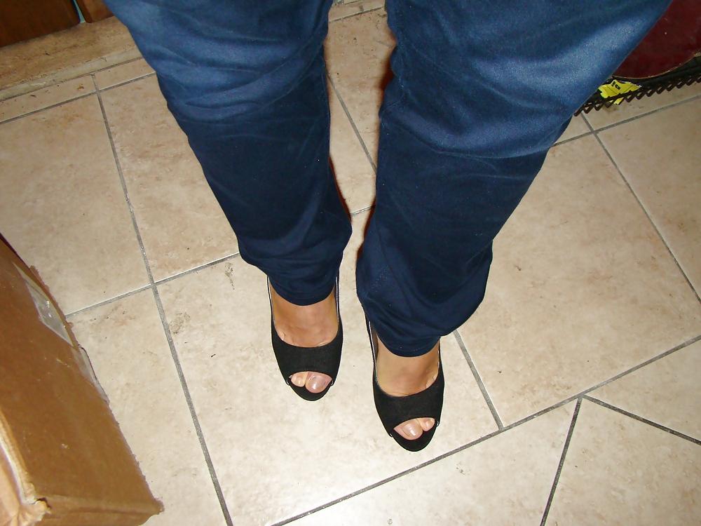 6P Peep toes senza smalto