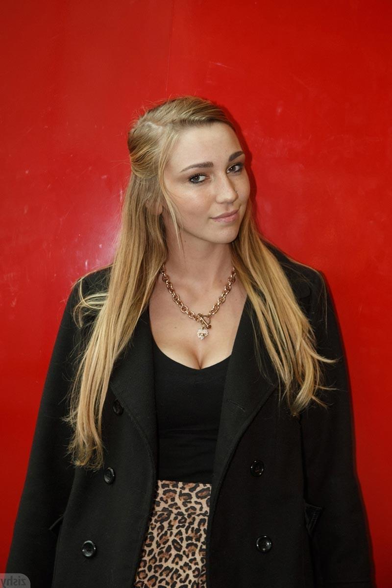 12P Blonde with big pierced tits