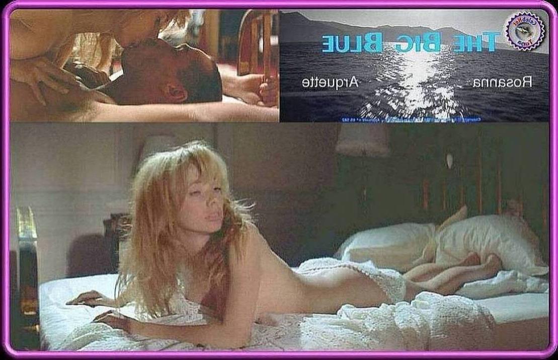 15P pouty lipped actress Rosanna Arquette shows her tits