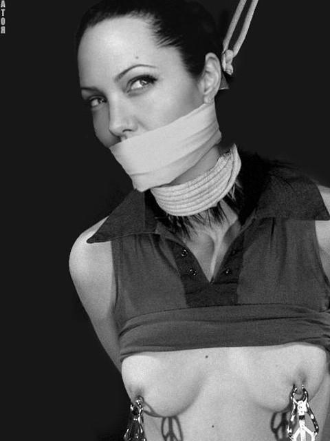 16P Angelina Joile celebrity naked and sucking big dick