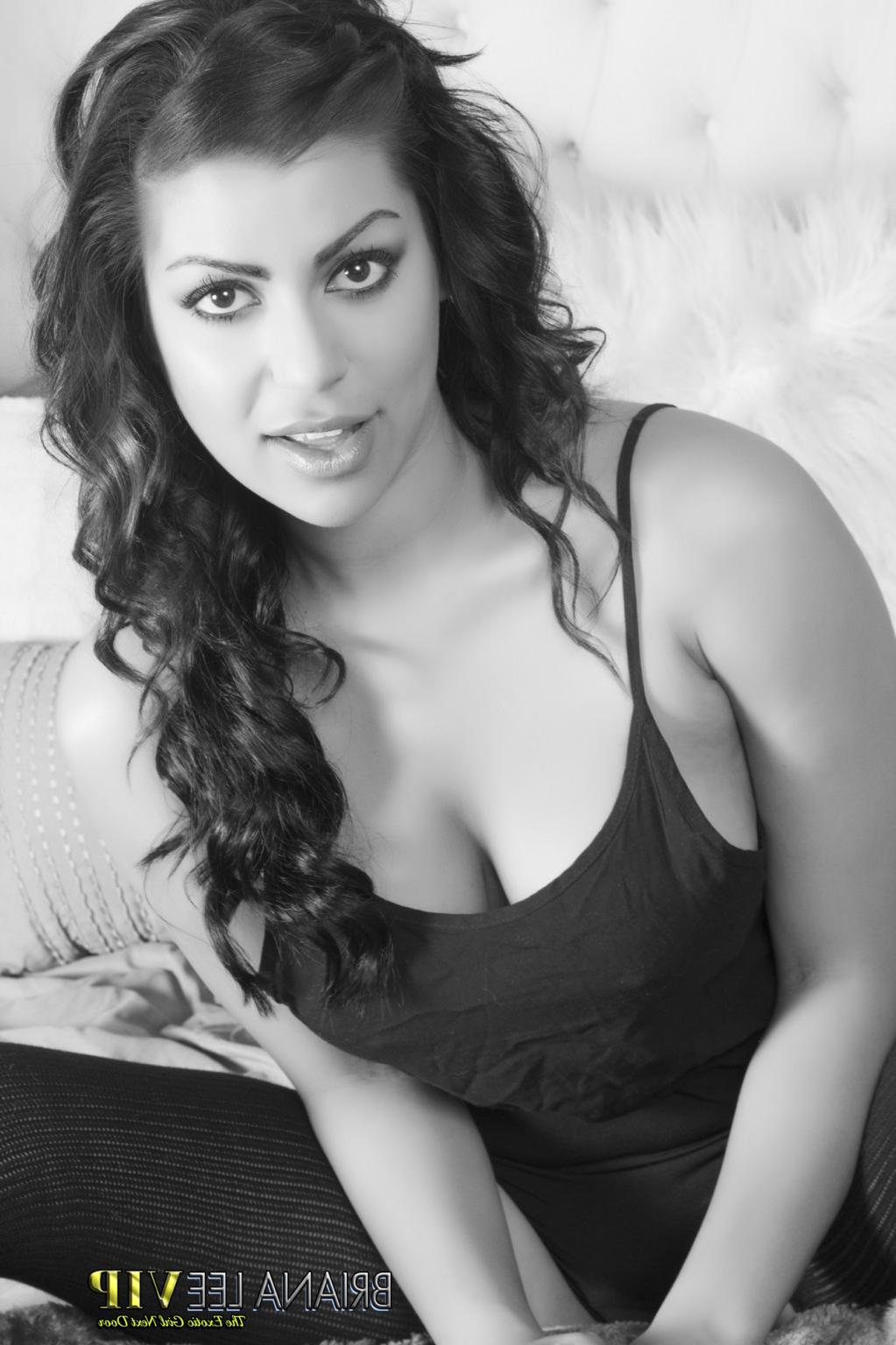 15P Briana Lee Photos in Black and White