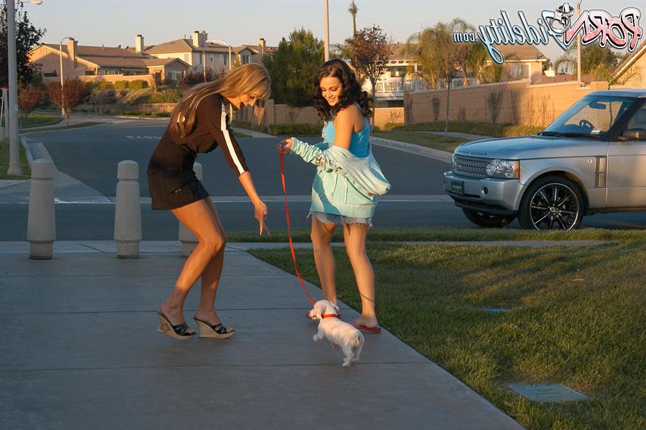 16P Kelly finds a lost dog and a girl with natural tits