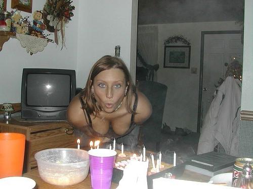 15P Slutty girls flashing their big tits