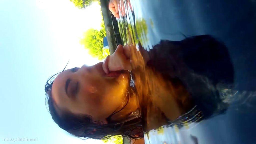 16P Teen Sabrina Taylor sucking and fucking in a pool
