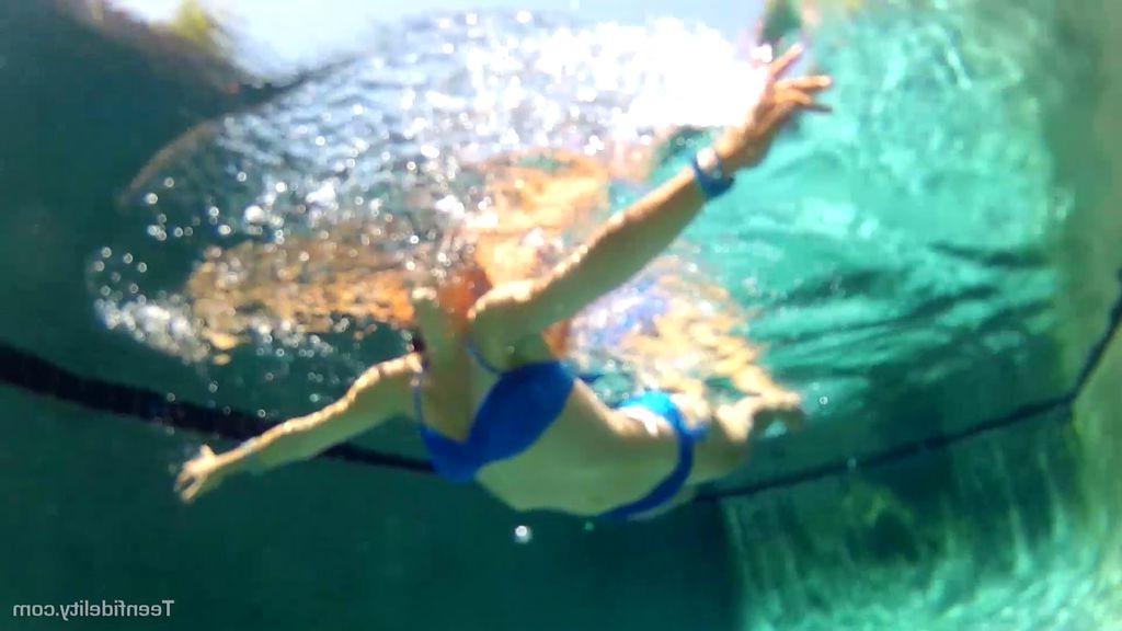 16P Teen Sabrina Taylor sucking and fucking in a pool