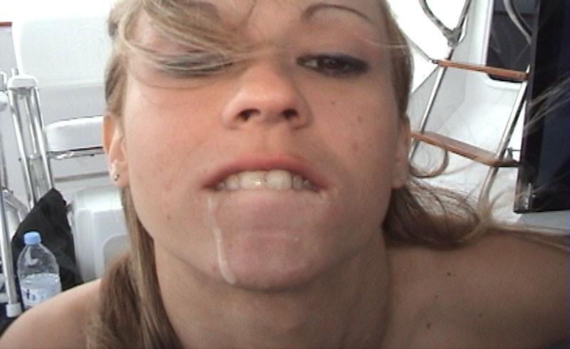 20P Sexy blonde banged with two guys,Sexy blonde enjoys sucking huge cocks at the bo