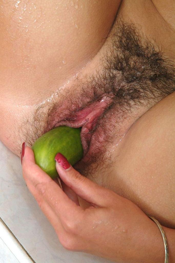 15P teen fucking herself with a cucumber