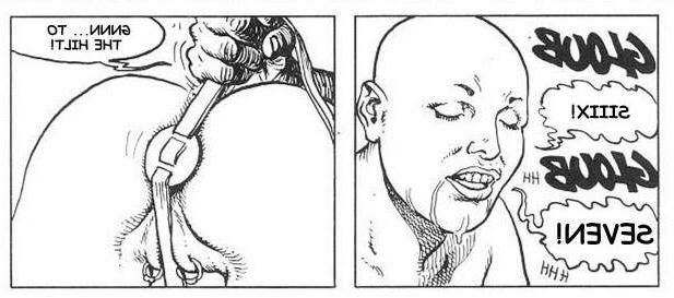 16P giant anal dildo comic