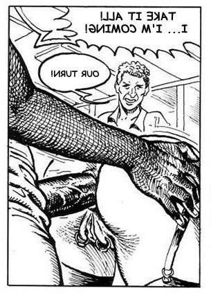 16P giant anal dildo comic