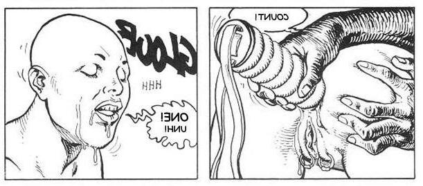 16P giant anal dildo comic