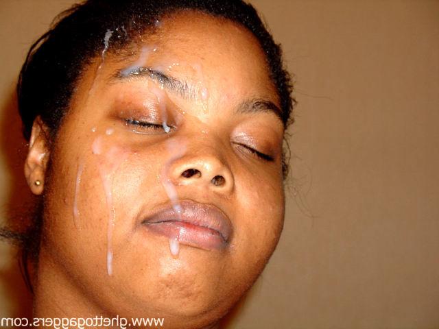 15P Ghetto whore is ass fucked and covered in warm cum