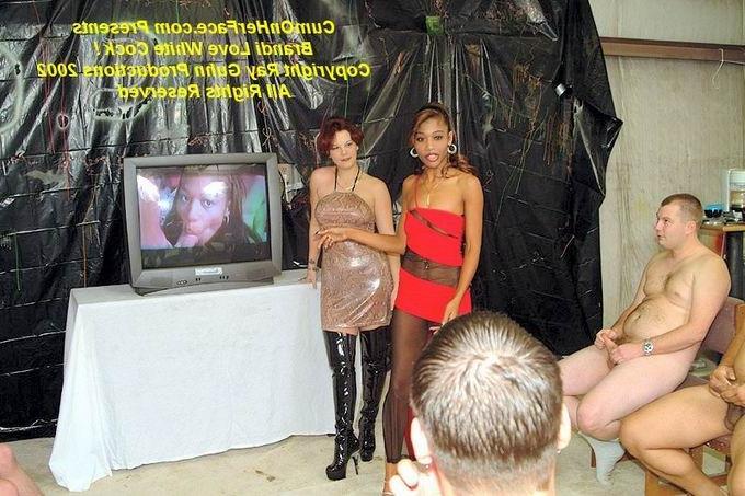 16P Ebony girl get a messy facial