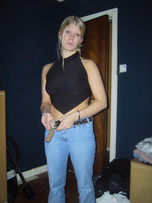 16P Amateur blondes showing their all natural tits