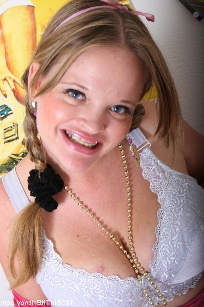 18P Cutie teen babe playing with her big natural boobies