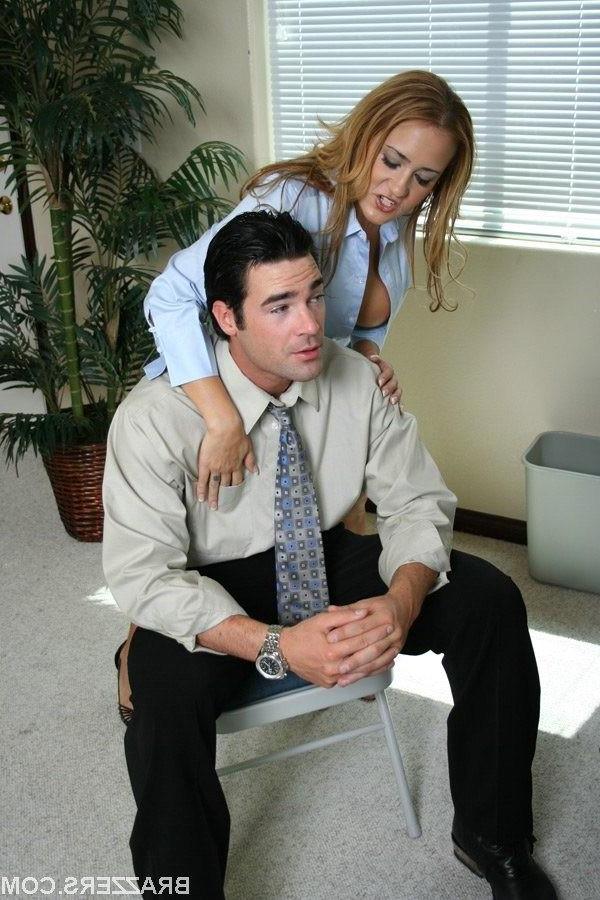 16P Blonde school director fucked by student in her office