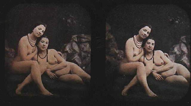 25P Vintage Stereoscopic nudes