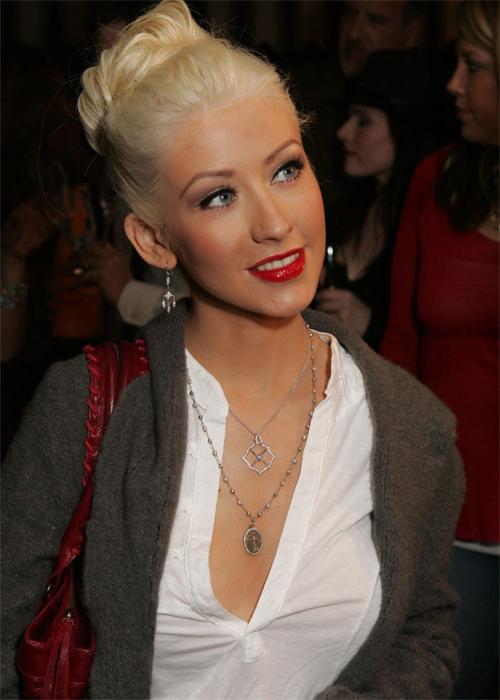 15P Fuckworthy celebrity Christina Aguilera in sexy seethrough