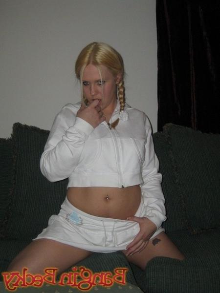 14P Sweet innocent becky In Pigtails
