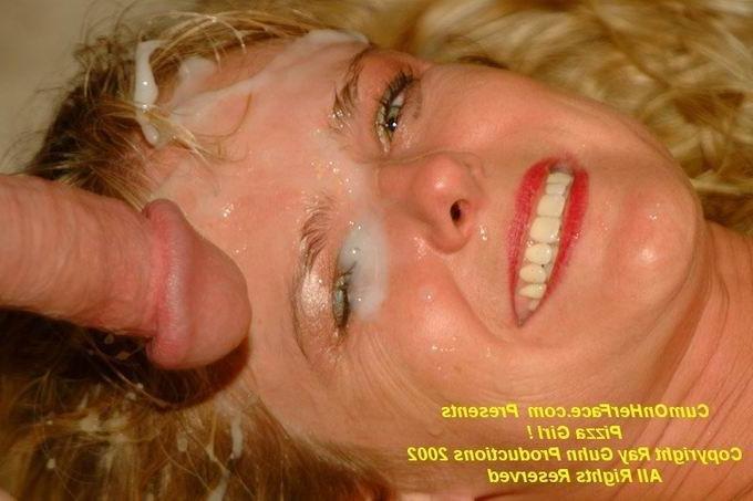 16P Blonde girl group messy facial