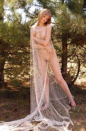 21P Blonde innocent spread outdoors