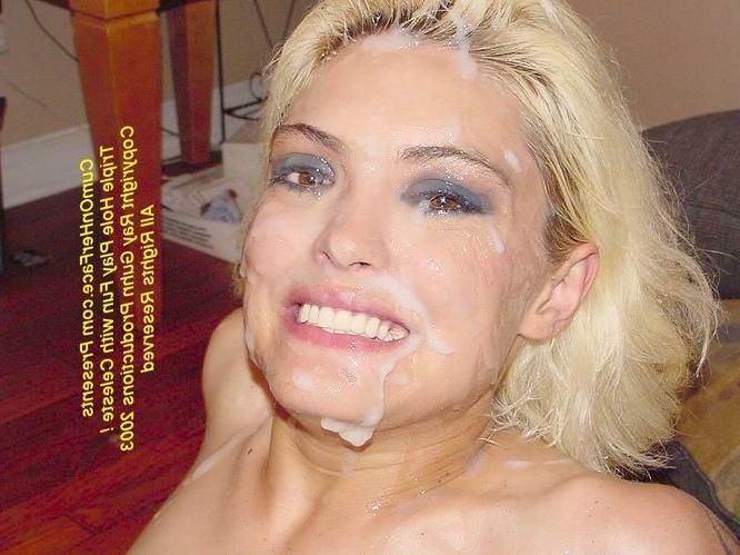 16P Blonde babe group messy facial