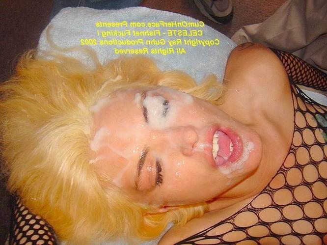 16P Blonde group messy facial