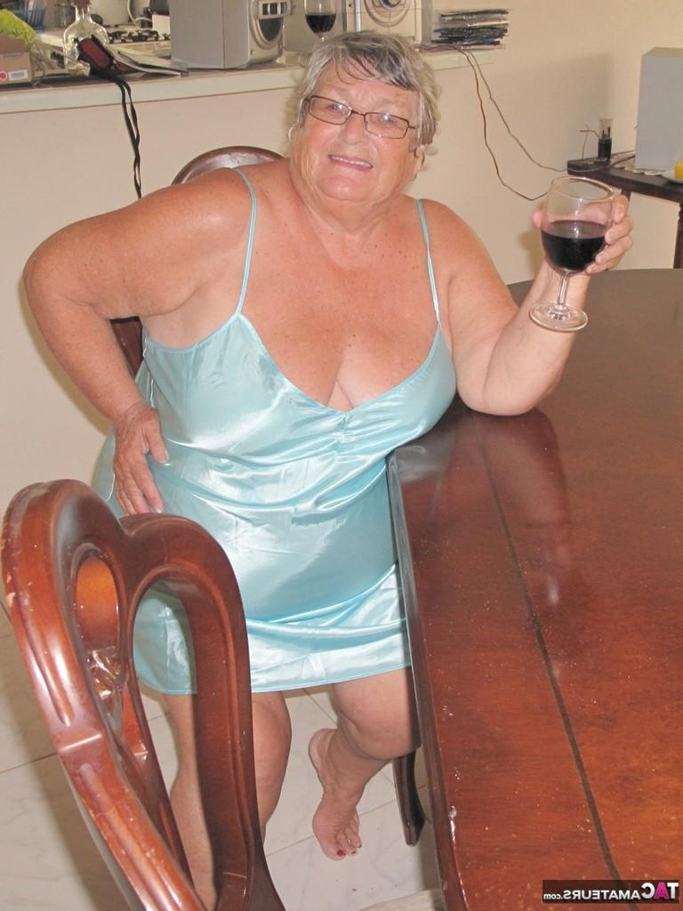 20P Grandma Libby and a bottle of red wineWhat a combinationJust get