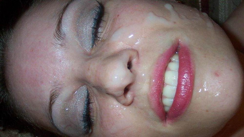 12P messy cum covered amateur faces
