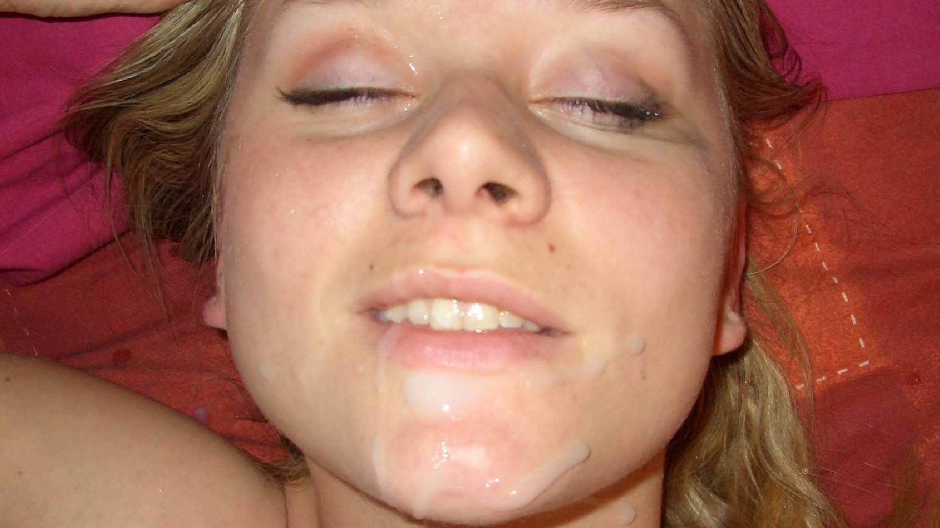 12P messy cum covered amateur faces