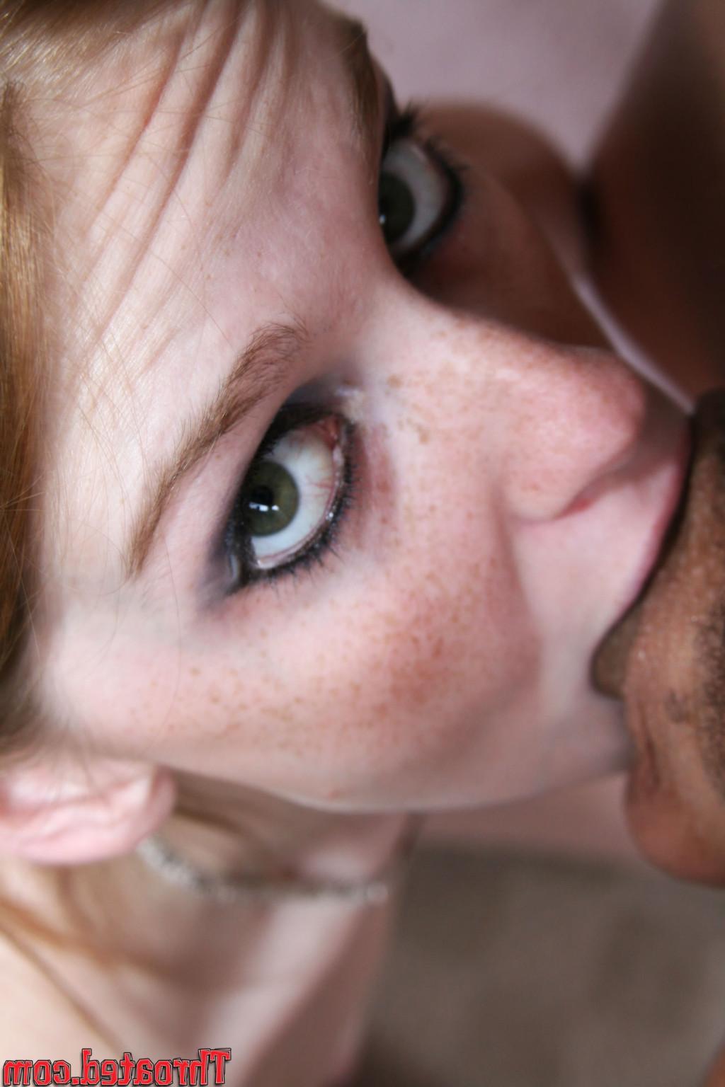 18P Freckled cutie Layla Exx gives sensual deep throat