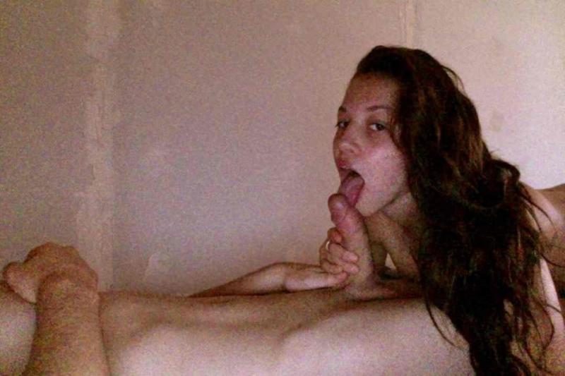 15P Hottie enjoys fucking and sucking boyfriend's huge cock