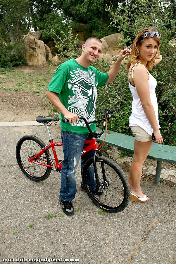 15P Brunette teen gets shafted by a hung stud