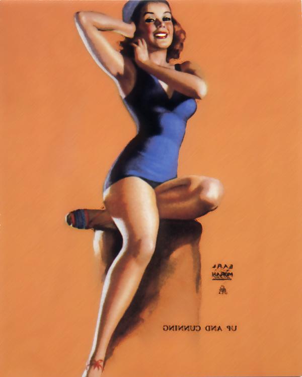 24P Vintage pin-up drawings 2 (non-nude)