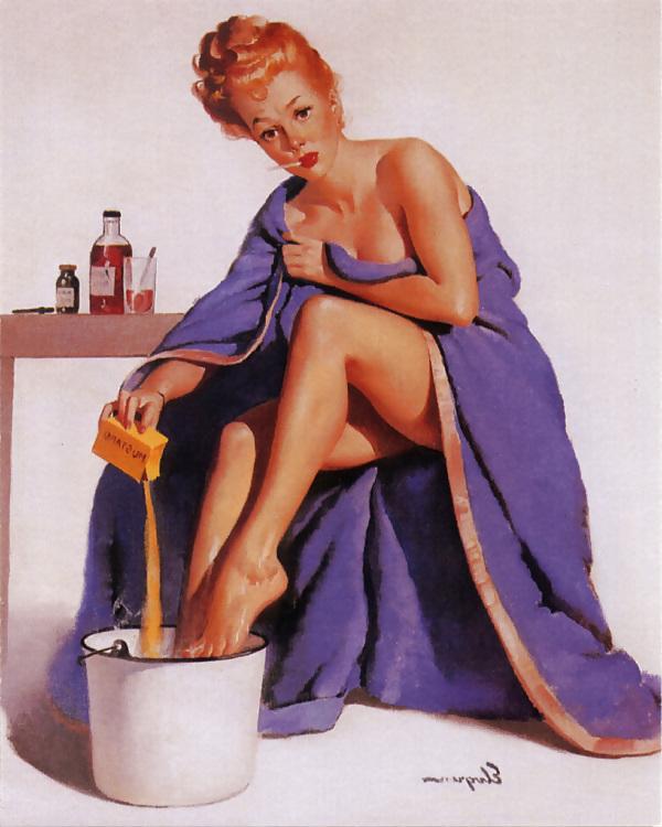 24P Vintage pin-up drawings 2 (non-nude)