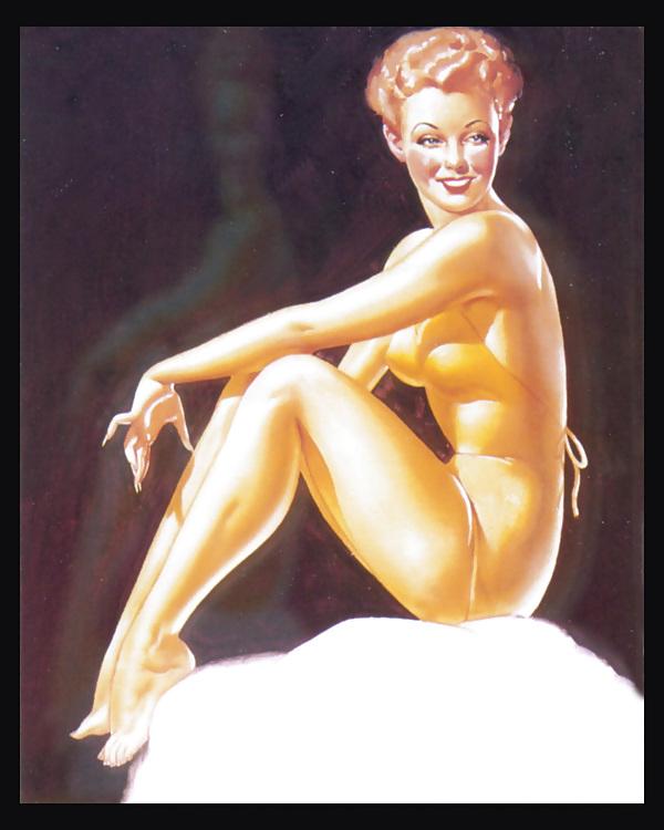 24P Vintage pin-up drawings 2 (non-nude)