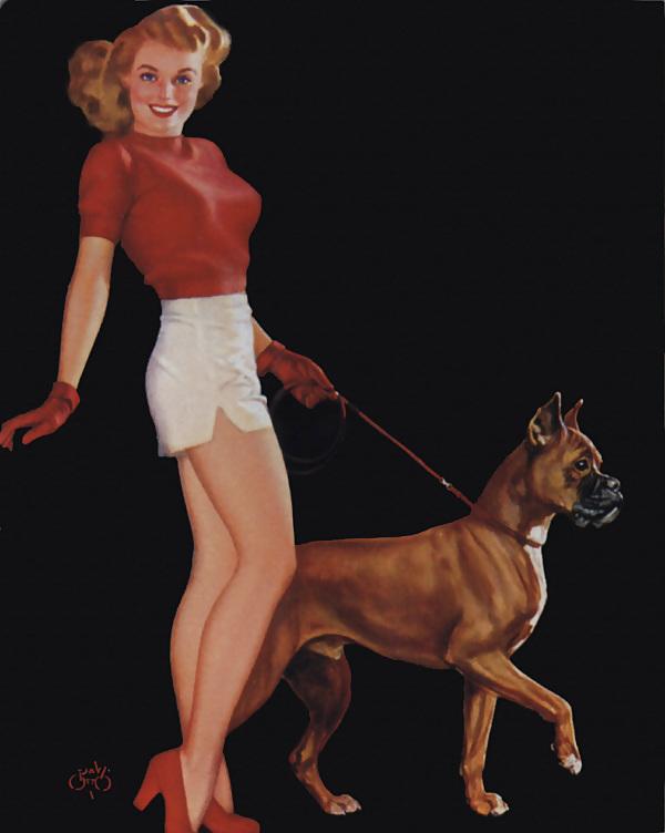 24P Vintage pin-up drawings 2 (non-nude)
