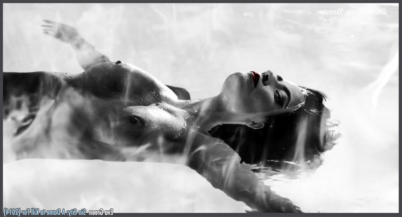 16P Eva Green nude black  white scenes from Sin City