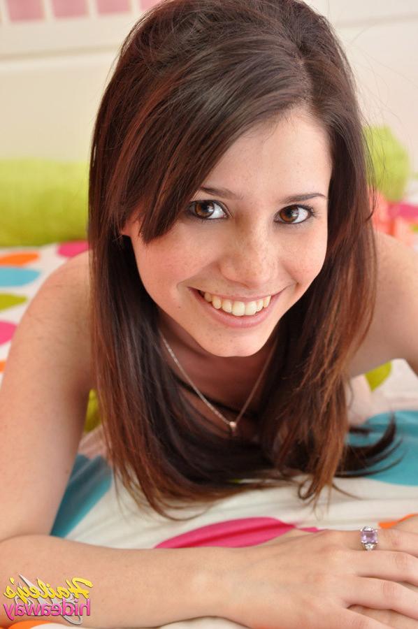 16P Freckle teen girl tease