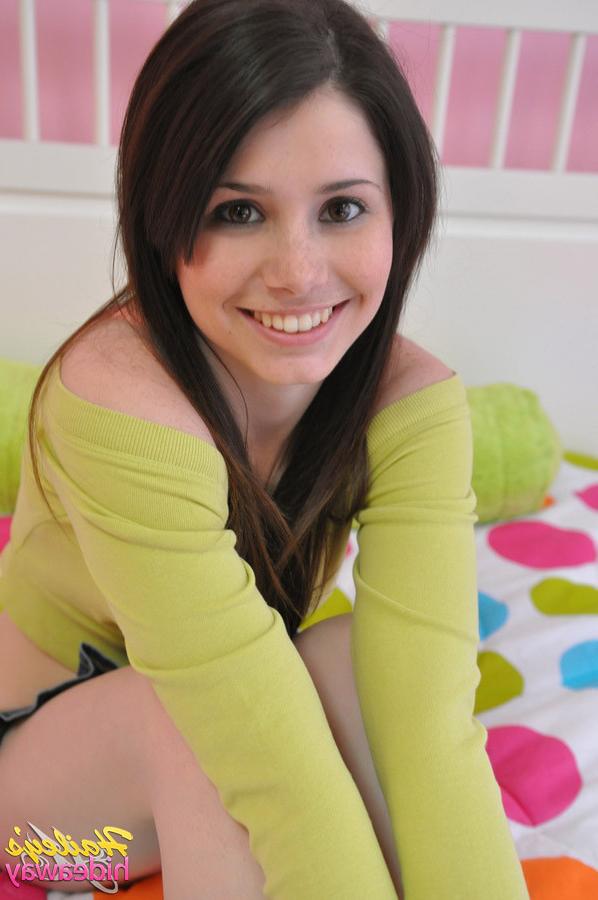 16P Freckle teen girl tease