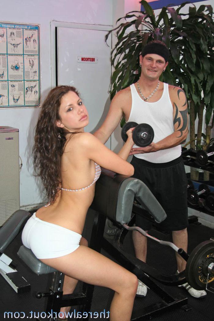 11P Miccah Moore has her innocent ass poked by her trainer