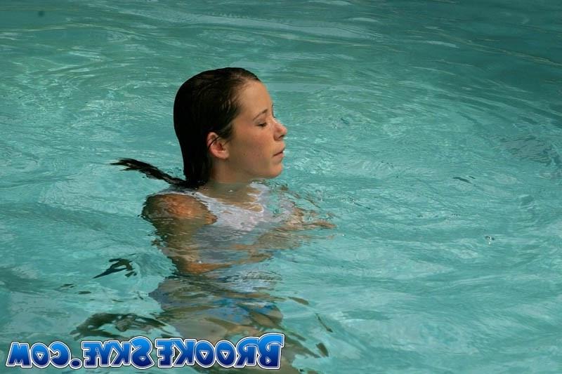 16P Brooke Skye swimming in a pool