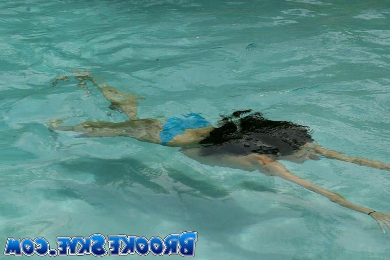 16P Brooke Skye swimming in a pool