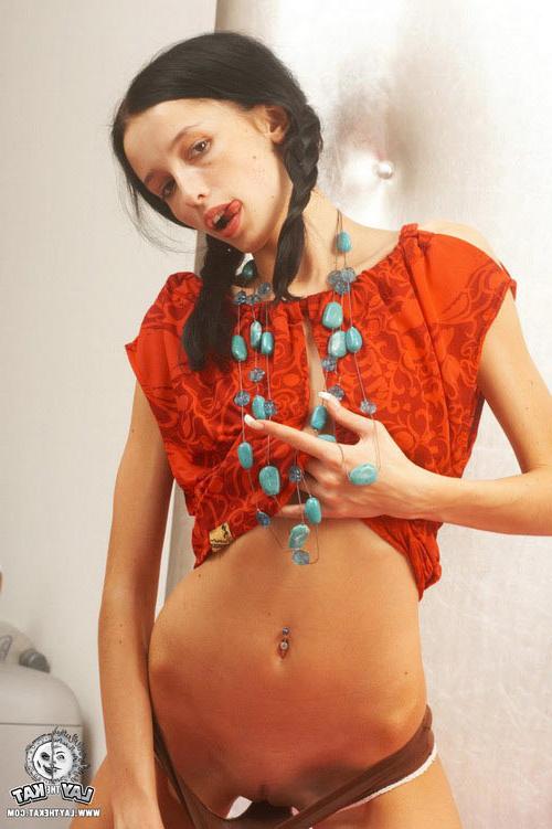 7P Attractive teen in exotic outfits shows striptease